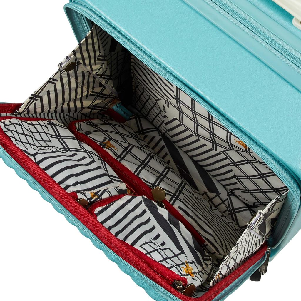 Suitcase S size 1 night 2 days 2 nights 3 days 34L Front pocket Caster stopper Carry case Carry bag Mine 54 cm Blue Clover [Hunt] carry-on 3.3kg