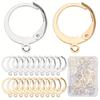 1 Box 18/48/90Pcs Earring Findings Kit Leverback Earring Hooks Hypoallergenic Huggie Lever Back Ear Wires for Jewelry Making Kit