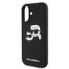 Karl Lagerfeld Klhmp16Mskchpplk Iphone16 Plus 6.7 Czarny/Black Hardcase Silicone Double Heads Print Magsafe
