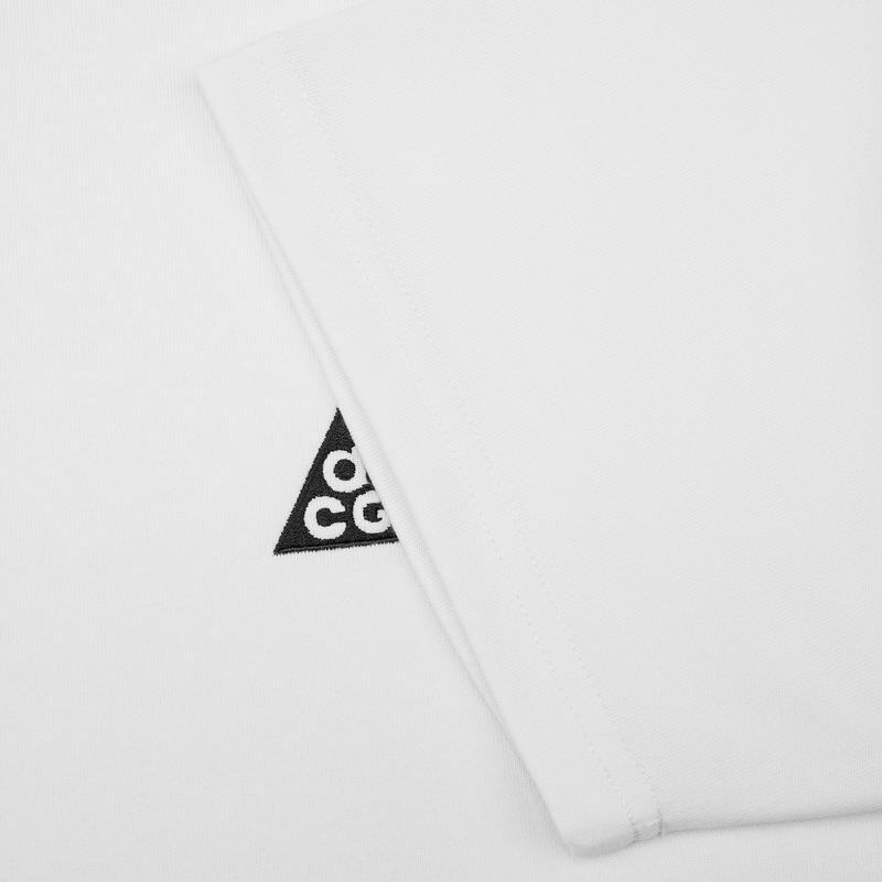 Nike ACG Series SS22, однотонная свободная футболка с круглым вырезом и короткими рукавами, мужские топы белого цвета DJ3643-121