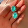 Jewelry Simulation Paraiba Earrings Jewelry Vintage Earrings Earrings Pendant Earrings 10 * 14