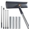 Glass Wiper For Indoor and Outdoor Use Assembled Pole Adjustment Maximum Length 153cm Includes 3 Replacement Mops and 1 Screen Cloth Head 2nd