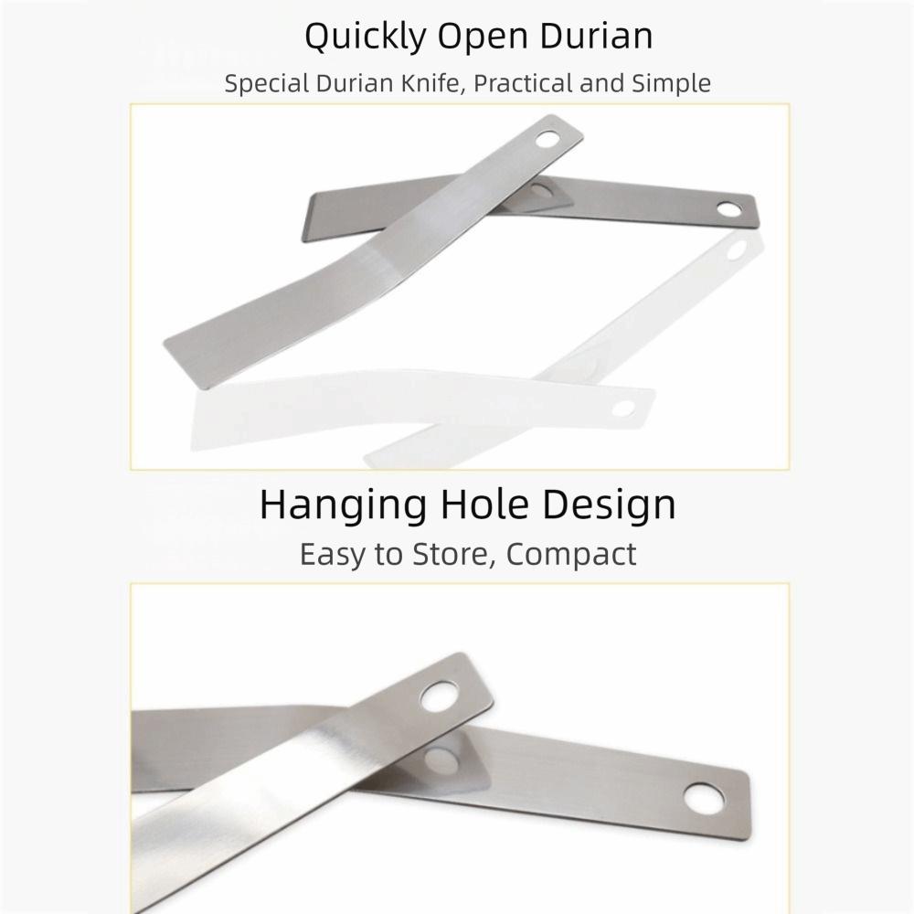 Arc Shaped Durian Shell Opener Stainless Steel Oyster Sheller Fruit Splitter Fruit Shop