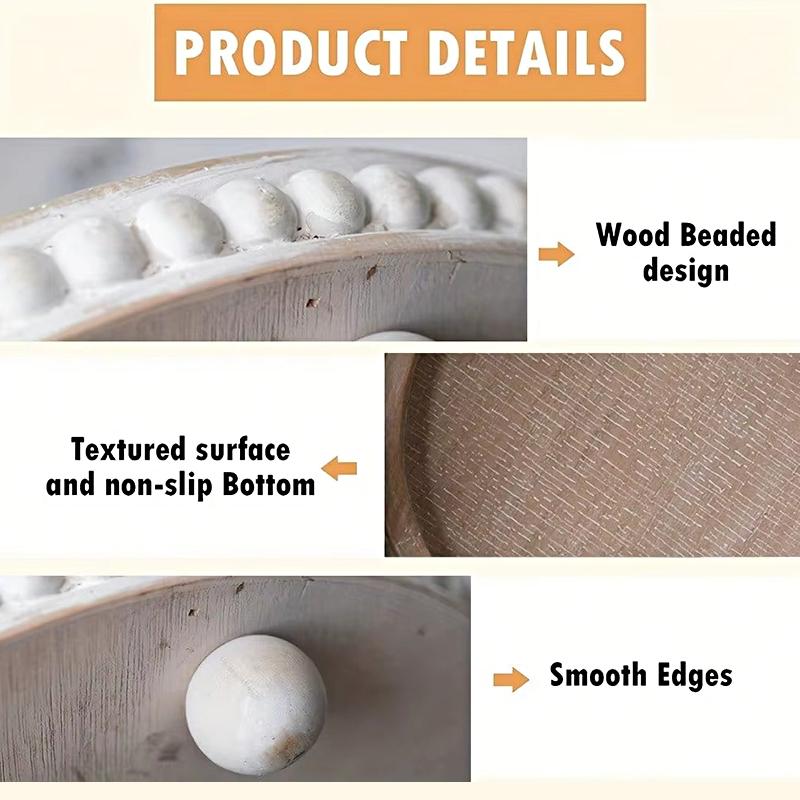 Handmade Storage Tray Aromatherapy Plate Display French Retro Style Natural Materials Hotel Restaurant Sundries Accessories