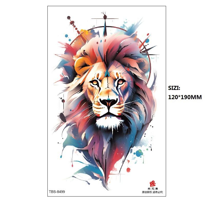 Ручная роспись оригинальный цвет цветок лиса феникс женская имитация татуировки переводная татуировка наклейка