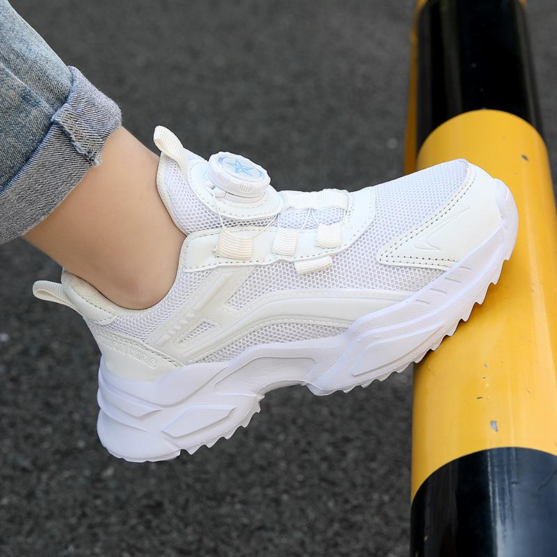 Детские трендовые удобные кроссовки для бега на мягкой подошве, студенческие модные повседневные дышащие спортивные кроссовки для мальчиков и девочек