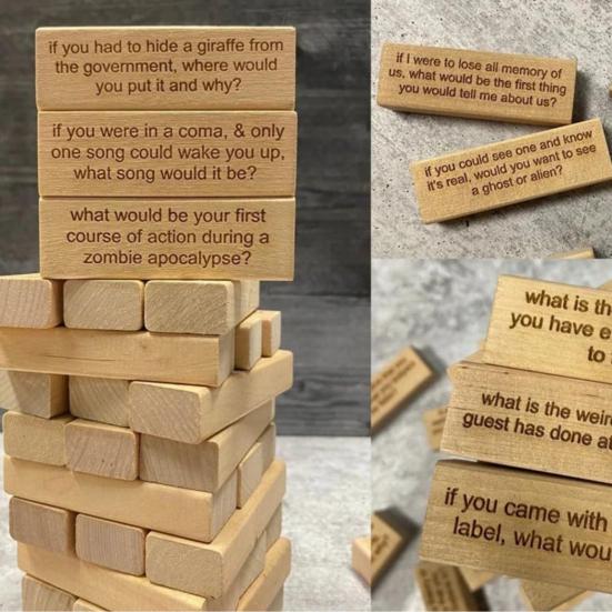 54 шт./компл. Падающая башня, блок, игра для питья, деревянная многопользовательская игра для взрослых, интерактивная строительная кирпичная кладка, напиток