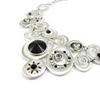 NOA [I2193] - Designer Necklace 'Sissi' Black Silver