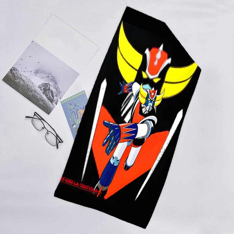 1pc UFO Robot Grendizer8 Beach Towel, Beach and Seaside Swimming Pool Equipment, Fashion Pattern, Rectangular, Travel Essentials