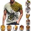 Men'S T-Shirt Short Sleeve Printed Summer Round Neck Top Trend Casual Sweatshirt