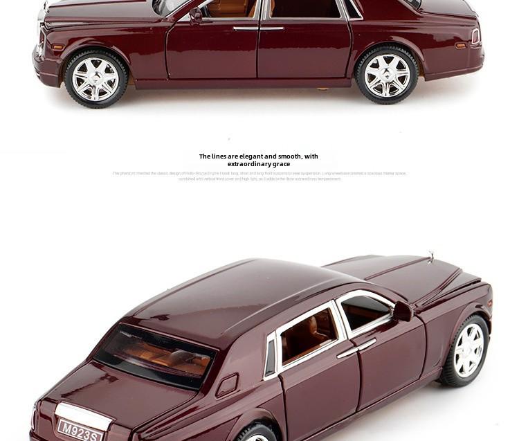 1:Игрушечная машинка Rolls-Royce Phantom VII в масштабе 24 дюйма со звуком и светом, шесть дверей, для мальчиков.