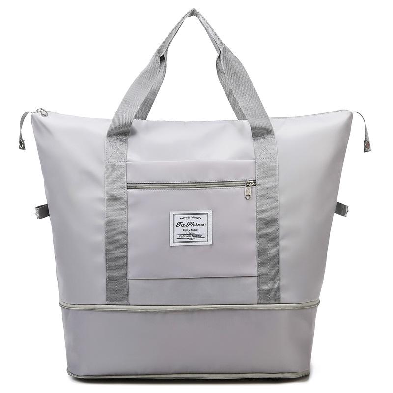 Женская деловая дорожная сумка: Портативный, вместительный чемодан с функцией разделения на сухое и влажное для одежды и спортивного снаряжения