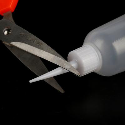 Пустая бутылка для клея с иглой, самодельный аппликатор с точным наконечником, бутылка с наконечником для рта, бутылка для клея, выдавливаемая бутылка