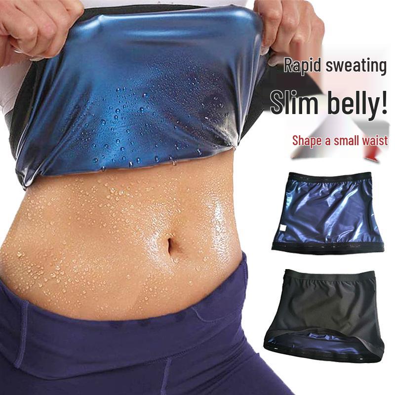 Силиконовый антискользящий пояс для тренировки талии: Синий пояс для похудения живота для йоги и пояс для формирования тела