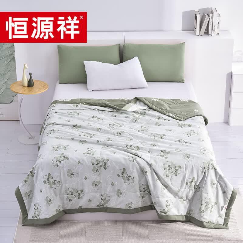Летнее одеяло Hengyuanxiang Green Blossom из 100% хлопка
