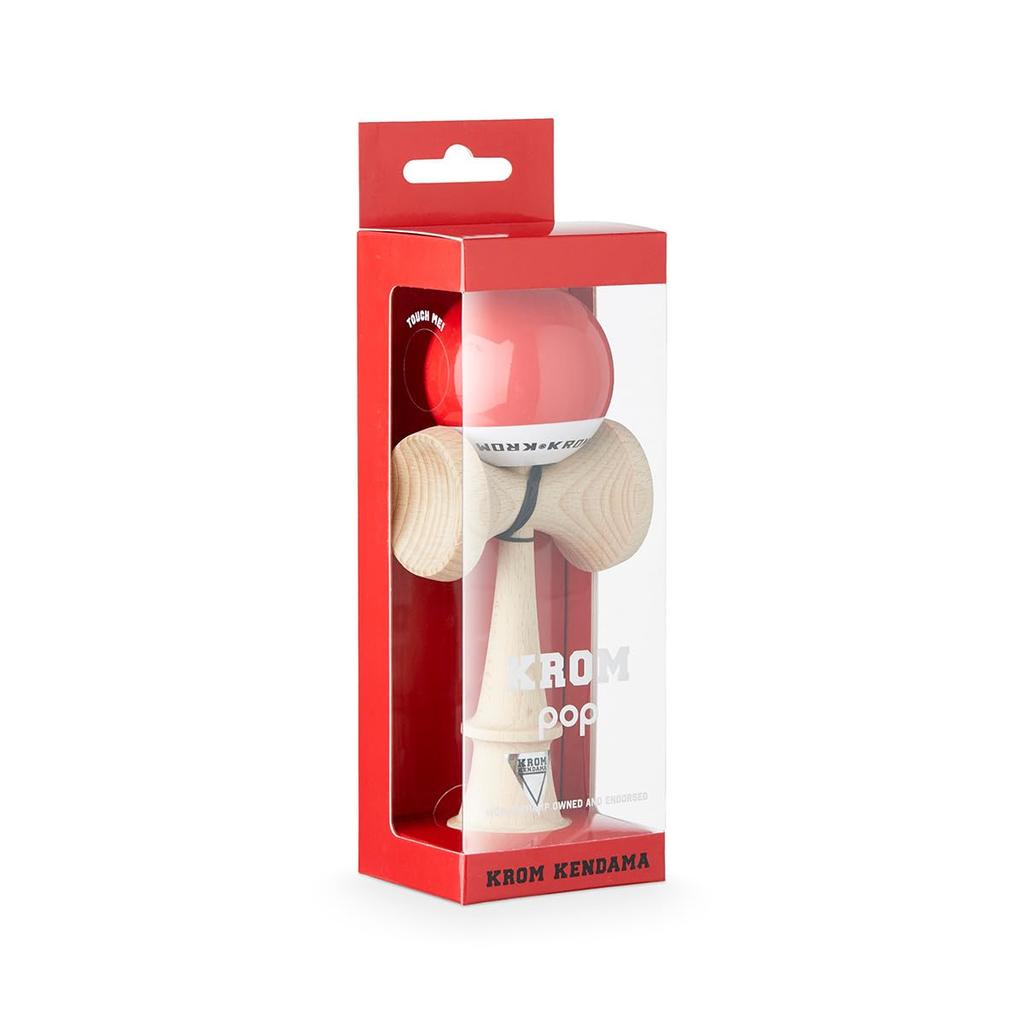Kendama KROM POP Chrome Pop LOL Sticky Clear (Red)