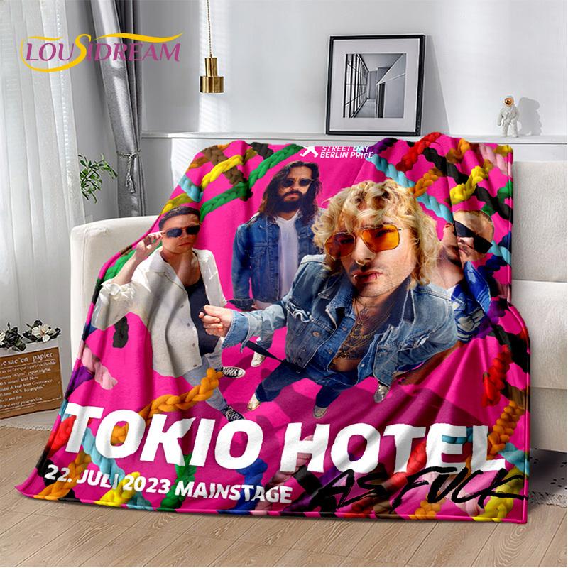 Одеяло Tokio Hotel Rock Band Bill Kaulitz, мягкое фланелевое одеяло для дома, спальни, кровати, дивана, пикника, офиса, пешего туризма, отдыха, сна