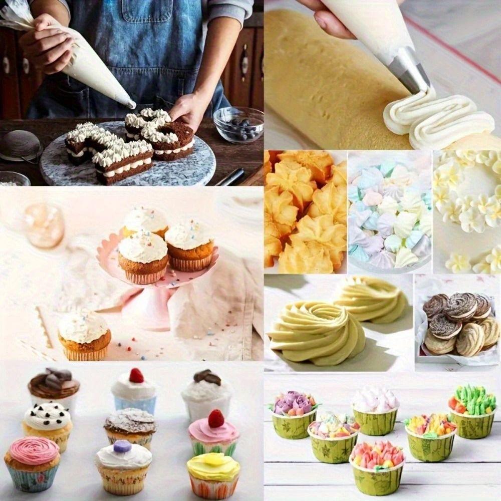 100Pcs Thickened Disposable Pastry Bags Extra Strong Icing Piping Bags Piping Bags Baking Tools