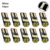 10pcs Super Bright T10 License Plate Light 168 12V Car LEDs Light W5W 194 Side Lights