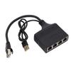 Gigabit Ethernet Splitter 1 In 4 Out 1000Mbps RJ45 Cable Network Splitter Adapter for TV Set Top