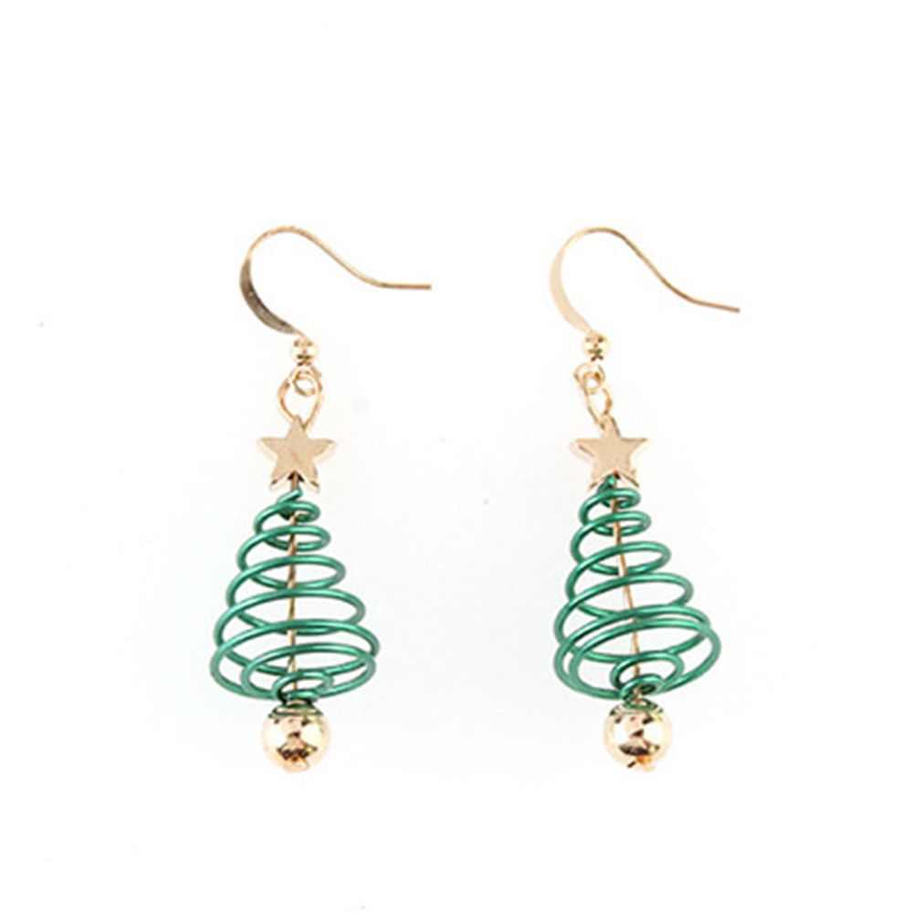 Новые Женские Рождественские Подарки Серьги Снеговик Рождественская Елка Серьги Капли Санта Клаус