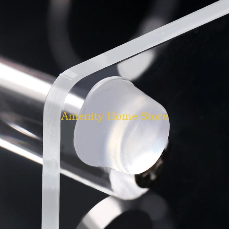 F26C 2 Pack Clear Acrylic Candy Rack 10 Slot Stabilized Treat Stand for Baking