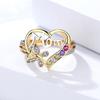 Ювелирные изделия Аксессуары Сердце Форма Фестиваль Различные Размеры Юбилей Женщины Кольцо Модные Украшения Сплав День Матери Элегантный