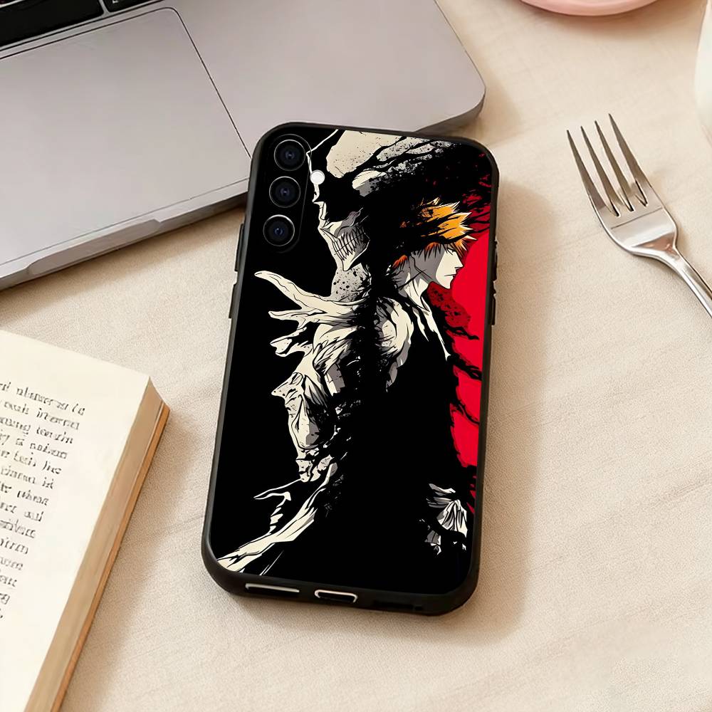 B-Bleachs K-Kurosaki-i Ichigo Phone Case Black Silicone Soft For Samsung Galaxy A73,A72,A71,A70,A53,A52,A51