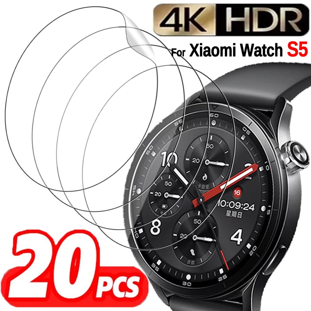 5-20 шт. для Xiaomi Watch S5 Мягкая ТПУ Гидрогелевая Пленка Полное Покрытие Защитная Пленка для Экрана Часов Защитная Пленка от Царапин Не Стекло