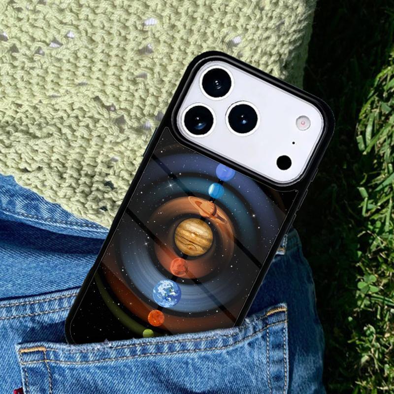 Астрономия Планеты Чехол для Телефона для IPhone 11 12 13 14 15 16e 17 Pro Max Coque для IPhone 17 Air