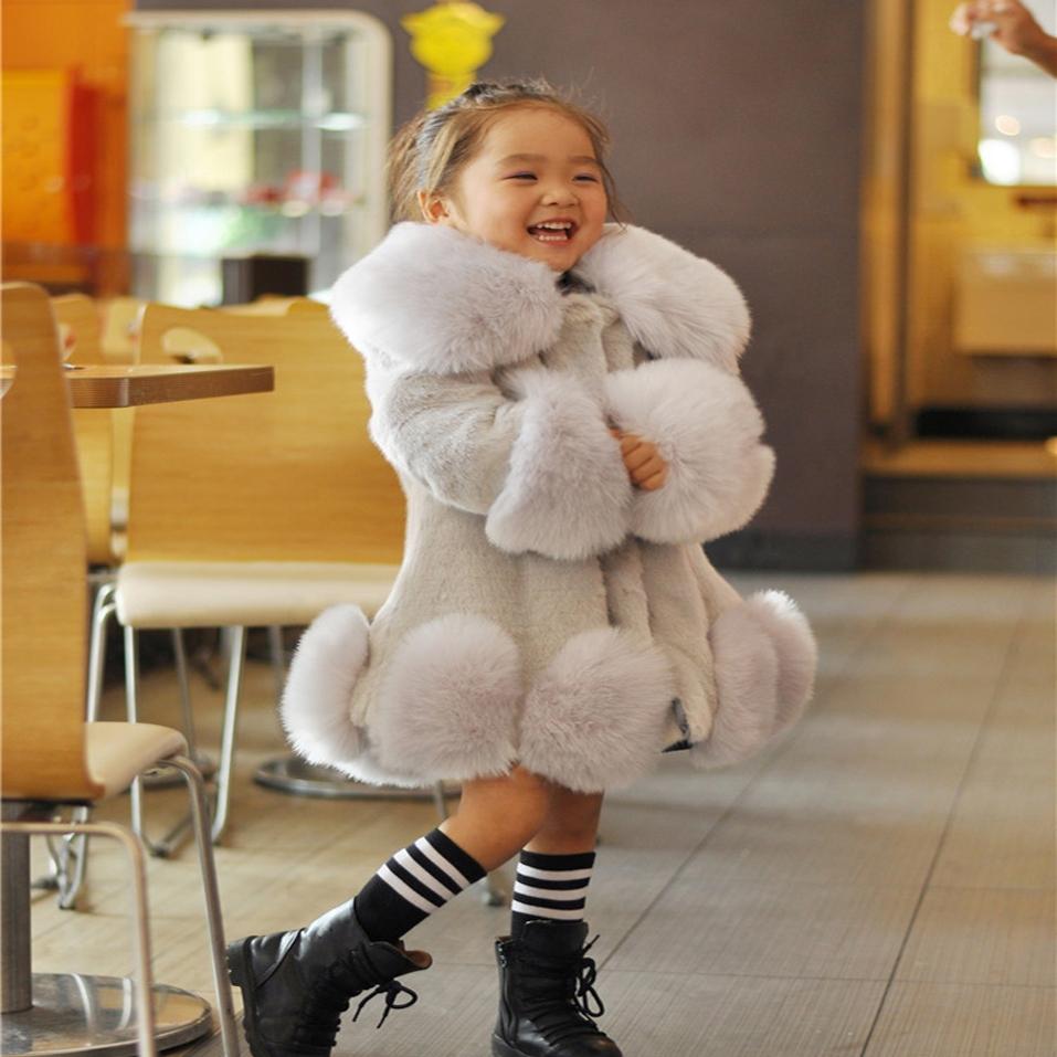 Baby Girls Long Sleeve Winter Wedding Faux Fur Brand Fur Coat for Girls Formal Soft Party Coat Kids Wedding Outwear