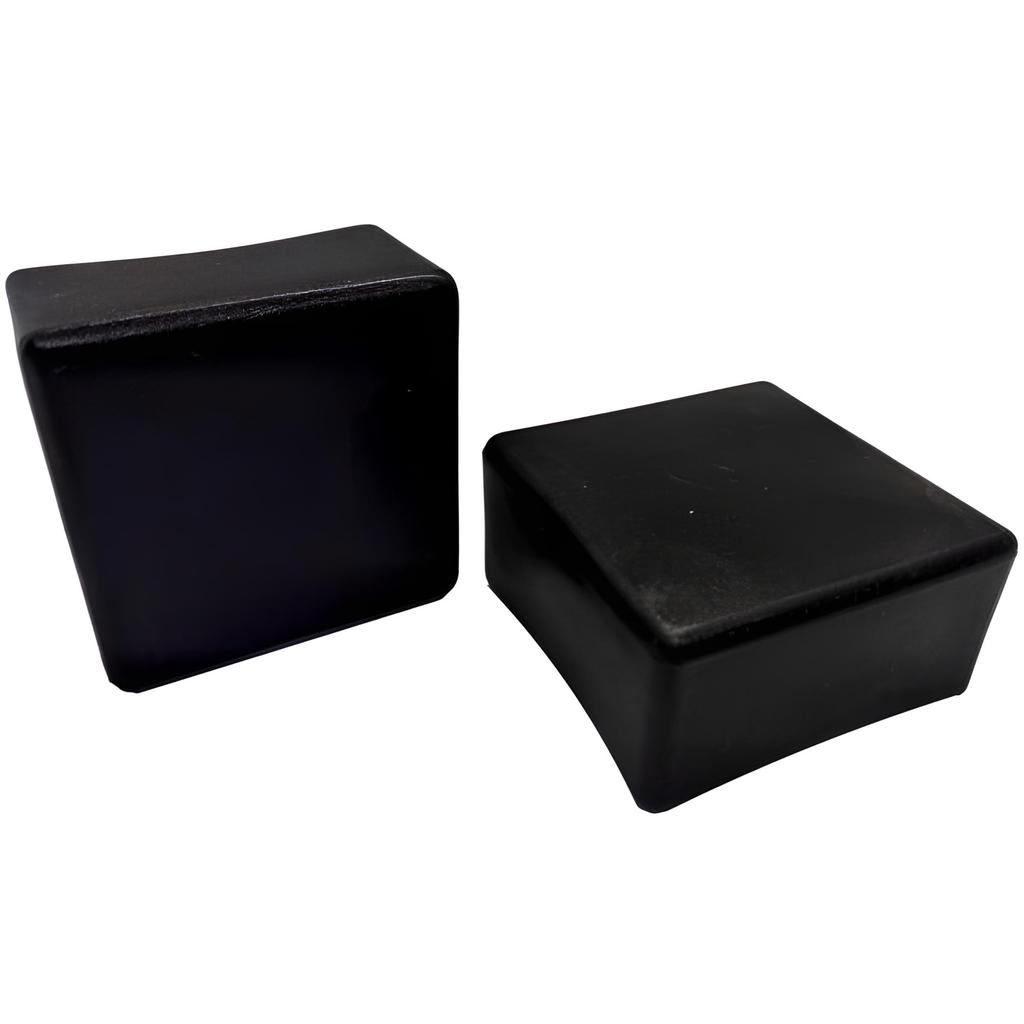 External end cap for photovoltaic profile, flat, 40x40, 20 PCS, BLACK
