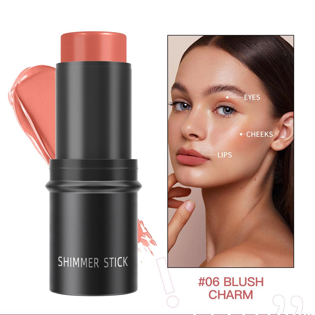 Blush and Bronzer Stick for Face | Non-Greasy, Hydrating Makeup with Natural Finish | Buildable Highlighter, Long-Lasting Cheek Color