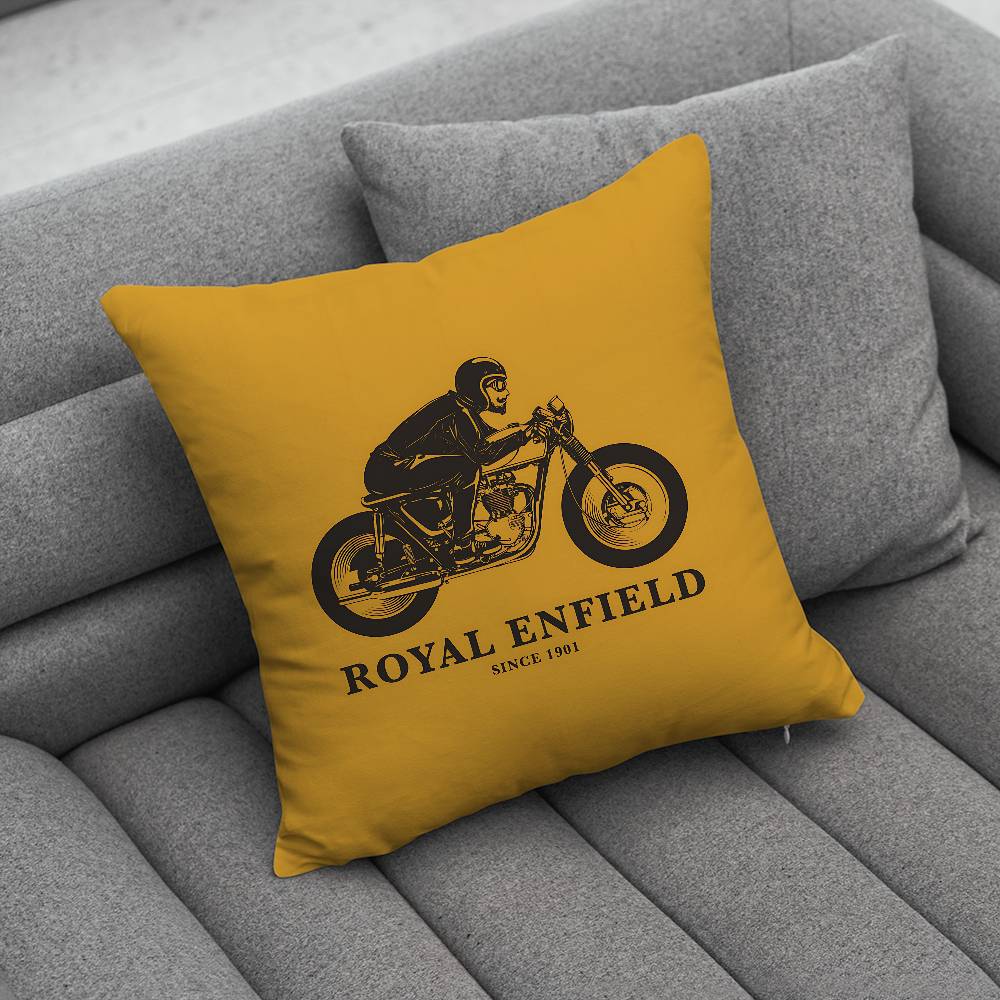 RROYALS EENFIELDS Logo Pillow Case Pillowcase Home Sofa Cushions Car Cushions Pillowcover Office Pillowshell Pillow