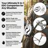 9 In 1 Stainless Steel Mini EDC Keychain Multitool Pliers For Outdoor Camping And Everyday Use