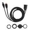 Flush Mount Cable Kit USB 2.0 HD Multimedia Interface Male To HD Multimedia Interface Female AUX