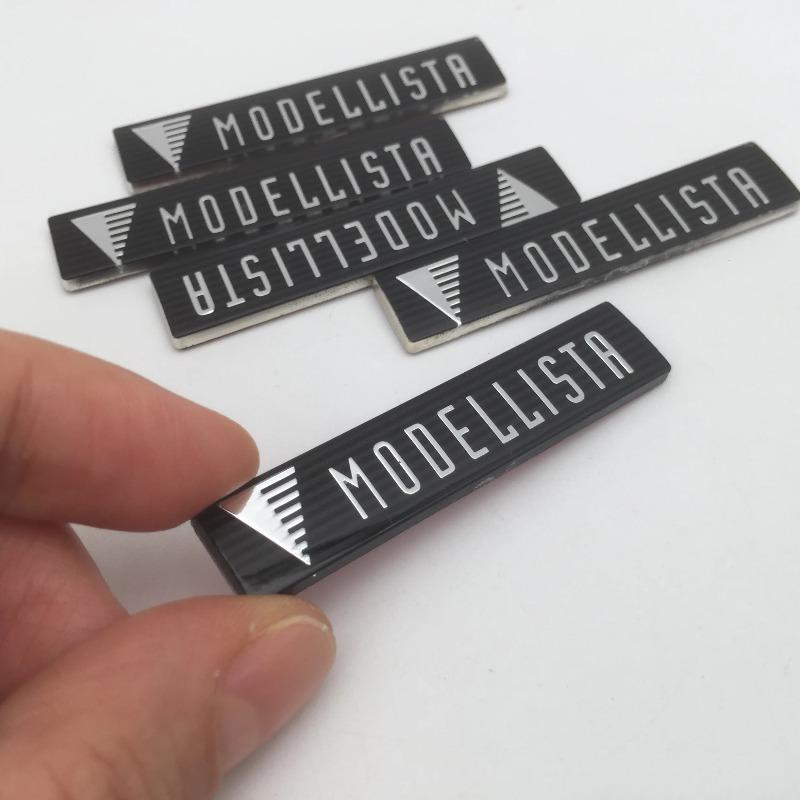 1 шт. для автомобиля MODELLISTA Передний сплиттер Маленькая наклейка на решетку Радиатора Крыло боковое заднее Значок на багажник Наклейки наклейки стайлинг авто Аксессуары