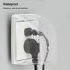 Plastic Socket Waterproof Box Self-Adhesive Electric Plug Cover Switch Protective Cover  Bathroom