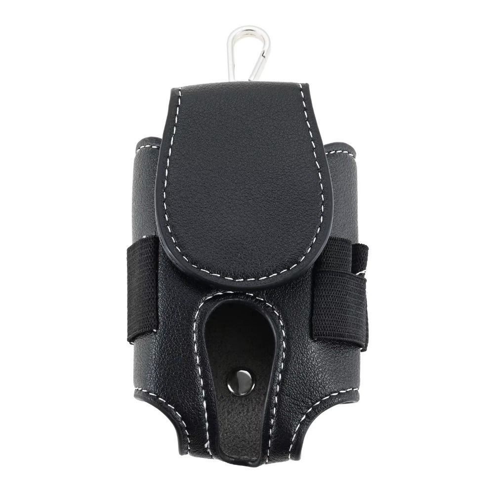 Portable Golf Ball Pouch Waist-Hanging PU Leather Mini Golf Ball Bag Metal Buckle Lightweight Golf Tee Set Bag Golf Accessories