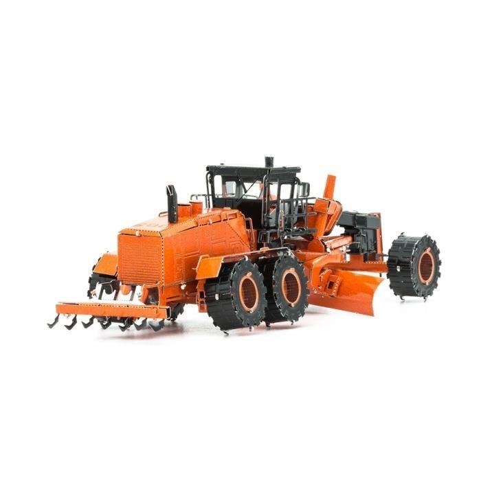 Metal Earth Fascinations, Motor Grader 3D puzzle en métal, miniature découpée au Laser