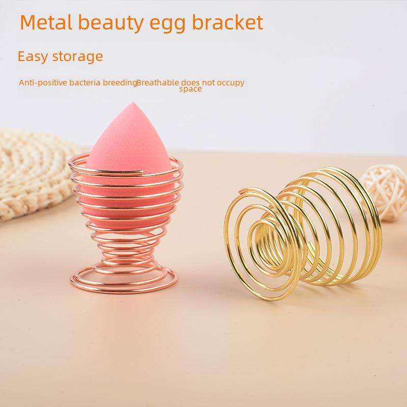 Stainless Steel Makeup Egg Holder - Moisture-Proof and Mold-Proof Storage Drying Rack for Puff and Air Cushion.