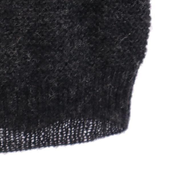 LANVIN en Bleu Дизайн из шерстяной смеси Свитер с коротким рукавом 38 Серый трикотаж Женский Б/у