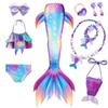 2024 New Mermaid Tails for Swimming Girls Bathing Suits Swimsuit Swimwear Bikini  3-12 Year Old