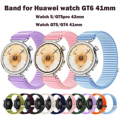 18 Часовой ремешок Совместимый с Huawei Watch GT6 41 мм Аксессуары Дышащий Нейлоновый Ремешок Подходит для Huawei Watch GT5 GT4 41 мм