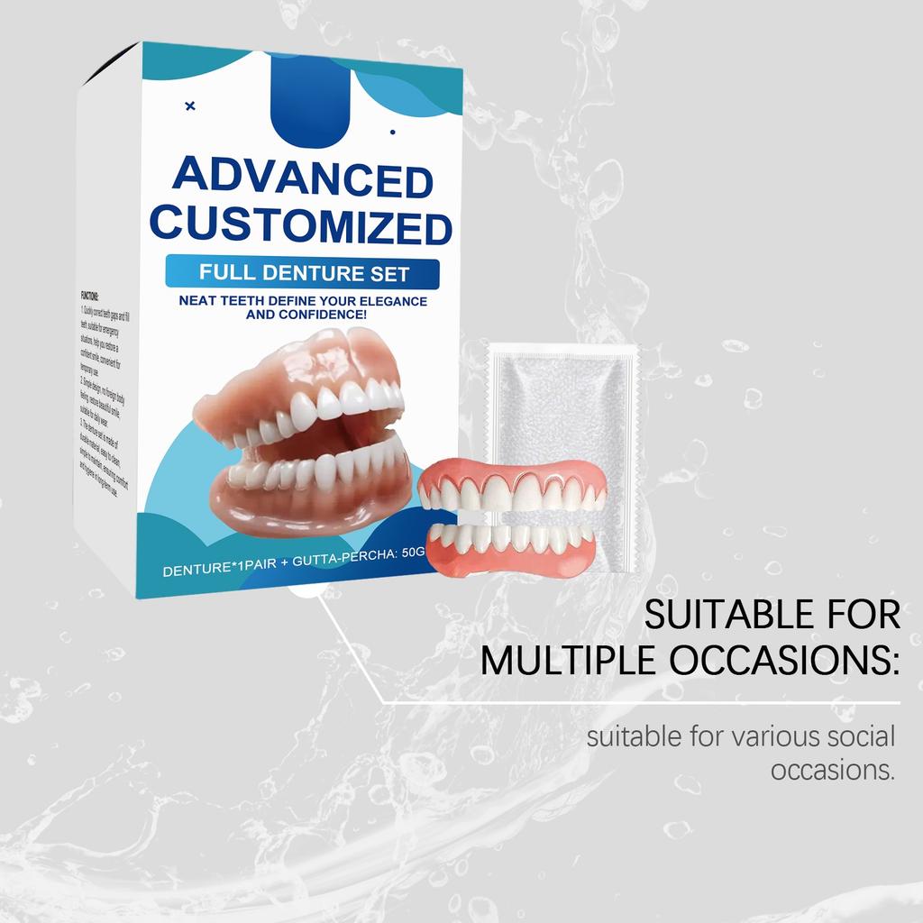 Silicone Denture Sets Enhance The Beauty Of Smiles. Comfortable Material Dentures  A Confident Smile