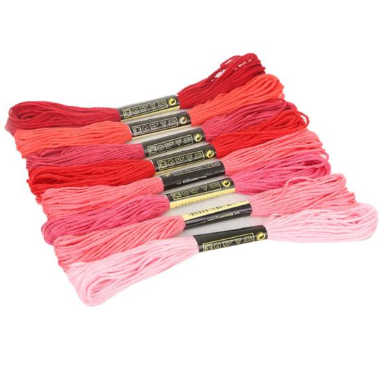 8Pcs 7.5m Thread Cross Stitch Embroidery Cotton DIY Craft Sewing Skeins for Cross Stitch