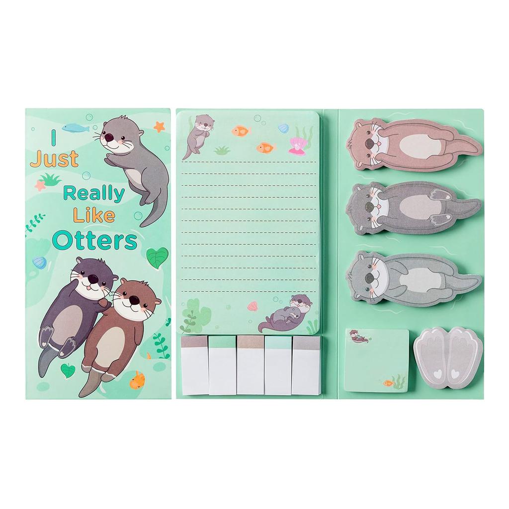 800 Sheets Sticky Note Cartoon Note Paper Self-Adhesive Note Paper Sticky Index Tabs Book Page Mark for Office School