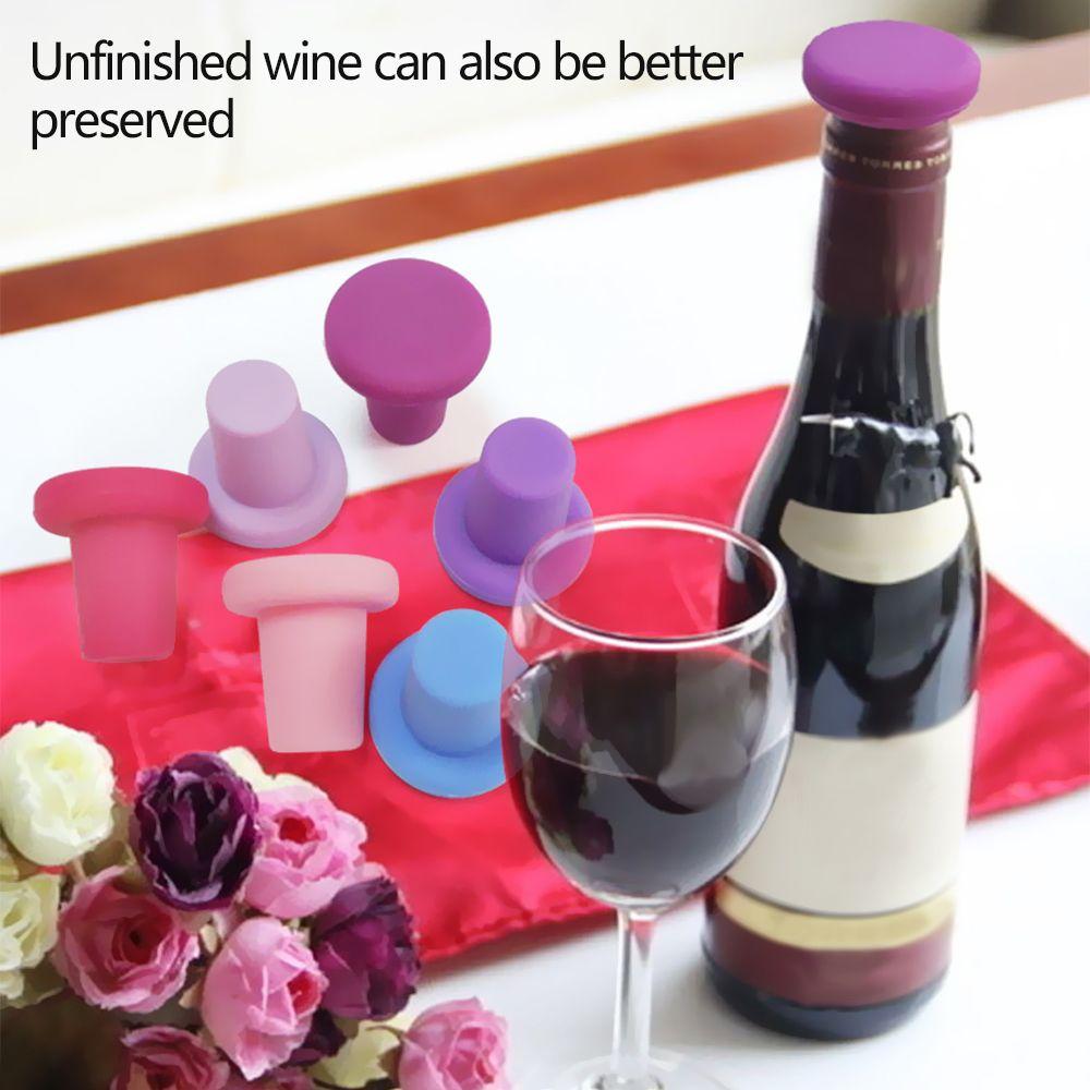 Champagne Drink Bar Seal Silicone Wine Stopper Bottle Cover Sealer Plug Wine Bottle Stopper