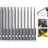11-Piece Torx Security Bit Set, S2 Steel Magnetic Security Screwdriver Set 50/100mm Star Screwdriver for Shark Vacuum T6-T40