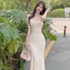 Women's Pure Desire Lace Chest Wrap Fishtail Dress Slim Fit Dress